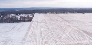 Residents of Jersey Township Concerned for Economic Impact An aerial photo shows land in Licking County, Ohio