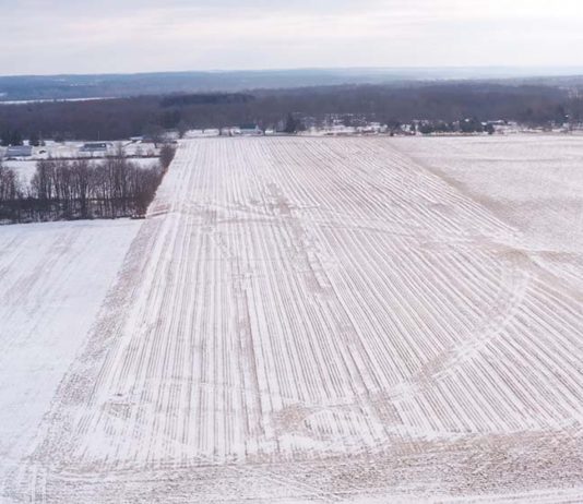 Residents of Jersey Township Concerned for Economic Impact An aerial photo shows land in Licking County, Ohio
